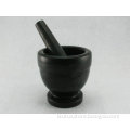 30139 Black Marble Mortar with Pestle